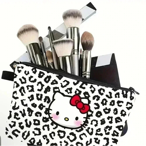 Hello Kitty Cosmetic Bag Portable Zipper Storage Bag Travel Set Organization Bag - Picture 3 of 3